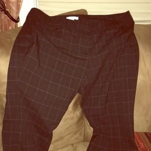 NY&Co Black “plaid” dress pants FINAL PRICE